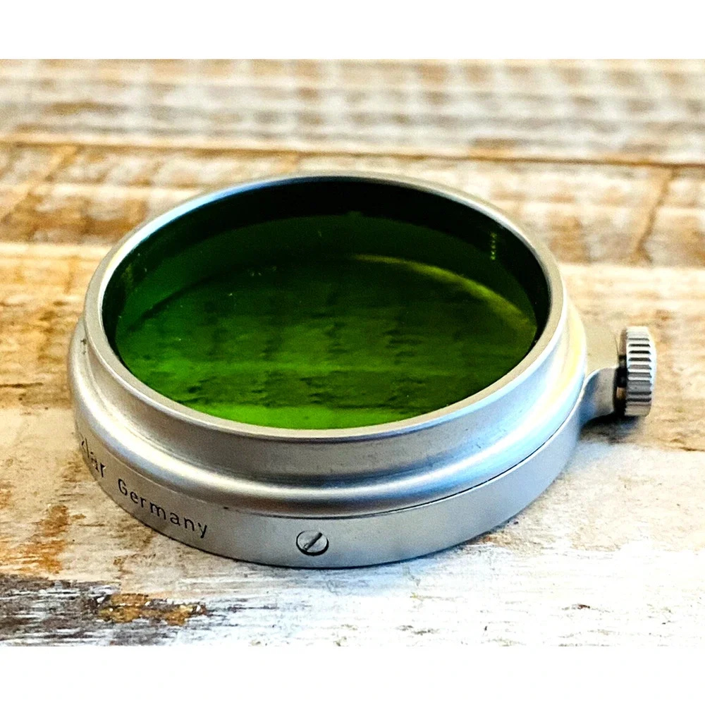 Vintage Leica Leitz Wetzlar GGr Green Filter Germany w/ Original Case